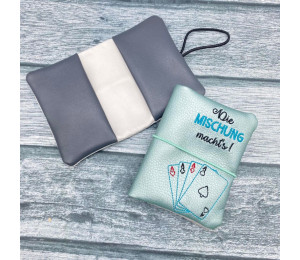 Stickdatei ITH - Spielkartenhüllen 8 Motive & Blanko